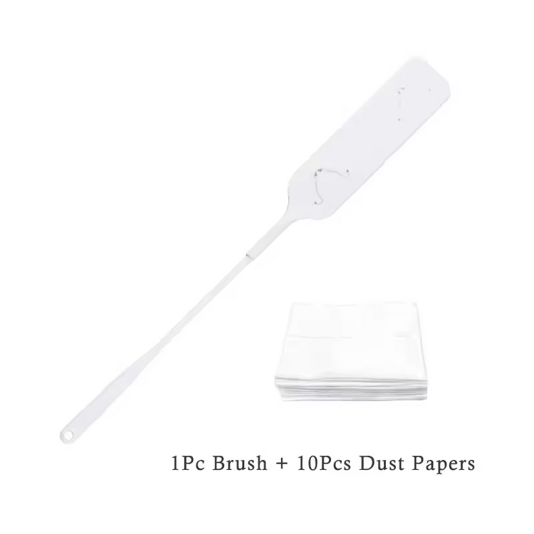 Long-Handle Dust Gap Brush with 10 Non-Woven Cleaning Cloths