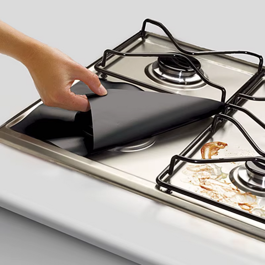 4pcs Gas Stove Protectors – Keep Your Stovetop Clean & Mess-Free!