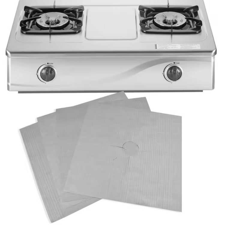 4pcs Gas Stove Protectors – Keep Your Stovetop Clean & Mess-Free!