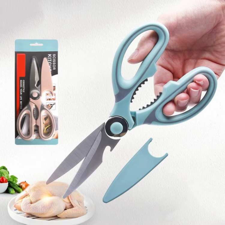 Ultra-Sharp Stainless Steel Kitchen Shears – Multi-Purpose Meat & Poultry Scissors