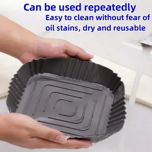 Non-Stick Silicone Air Fryer Tray – Easy Cooking & Cleaning