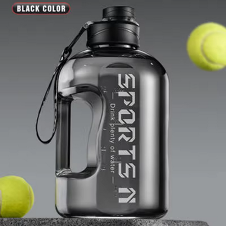 1700ml/2700ml Large Capacity Gym & Cycling Water Bottle with Precise Scale - Durable PP Material for Men's Sports & Fitness