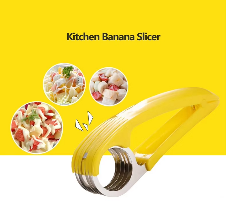 QuickSlice Stainless Steel Banana & Sausage Cutter