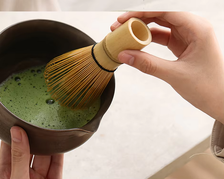 4PCS Bamboo Matcha Tea Set – Whisk & Spoon for Perfect Tea