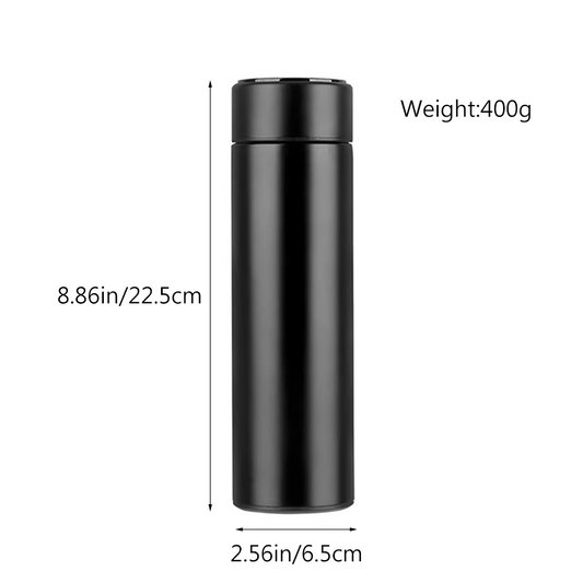 500ml Smart Thermos Bottle with Temperature Display - 304 Stainless Steel, Long-Lasting Heat