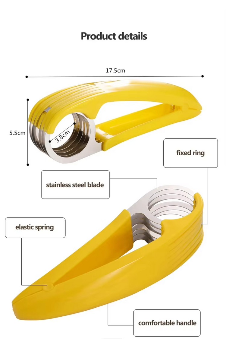 QuickSlice Stainless Steel Banana & Sausage Cutter