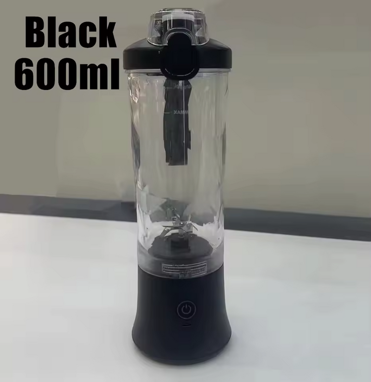 Tragbarer, über USB wiederaufladbarer Mixer: 600-ml-Smoothie-Maker mit 4000-mAh-Akku