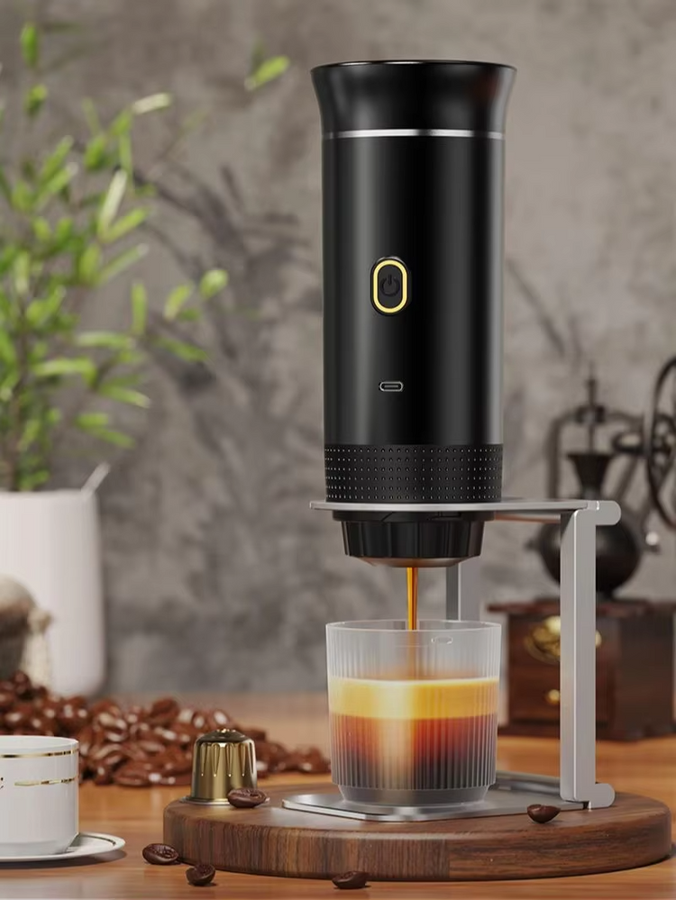 Portable Wireless Espresso Maker: 3-in-1 Coffee Machine for Car, Home, and Travel